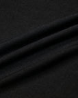 Olde H & Daughter Silk Plain Stitch Crew Neck Sweater Black