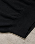 Olde H & Daughter Silk Plain Stitch Crew Neck Sweater Black