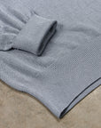 Olde H & Daughter Silk Plain Stitch Crew Neck Sweater Blue Stone