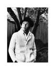 RRL Cotton-Linen Shawl Collar Cardigan Cream
