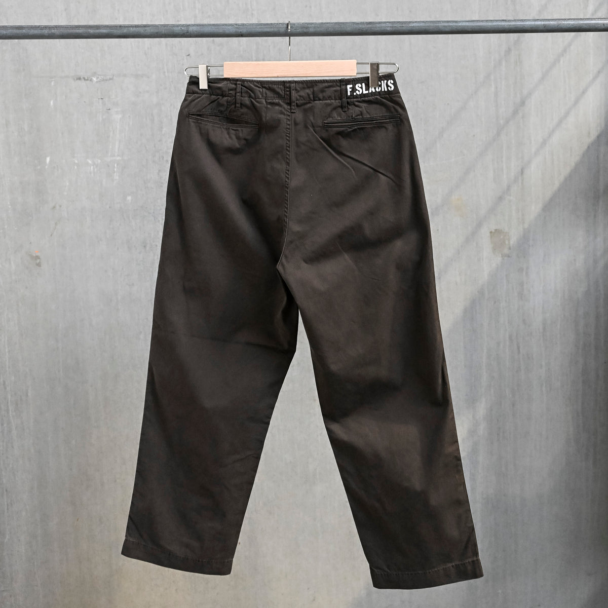 The Corona Utility FP031 M-41 Slacks 60/2 Gabardine "Bio Wash" Chocolate