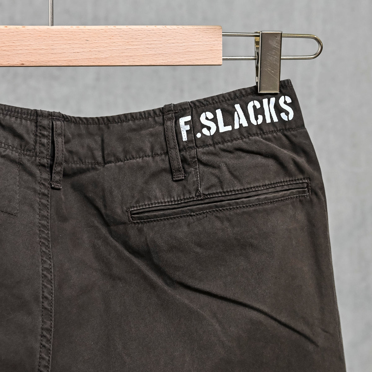 The Corona Utility FP031 M-41 Slacks 60/2 Gabardine "Bio Wash" Chocolate