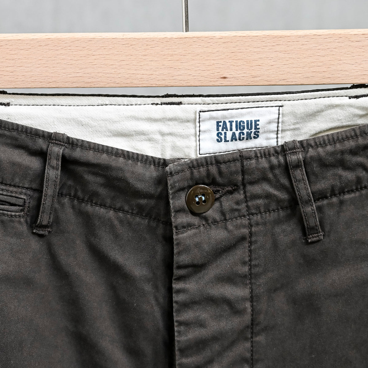The Corona Utility FP031 M-41 Slacks 60/2 Gabardine "Bio Wash" Chocolate