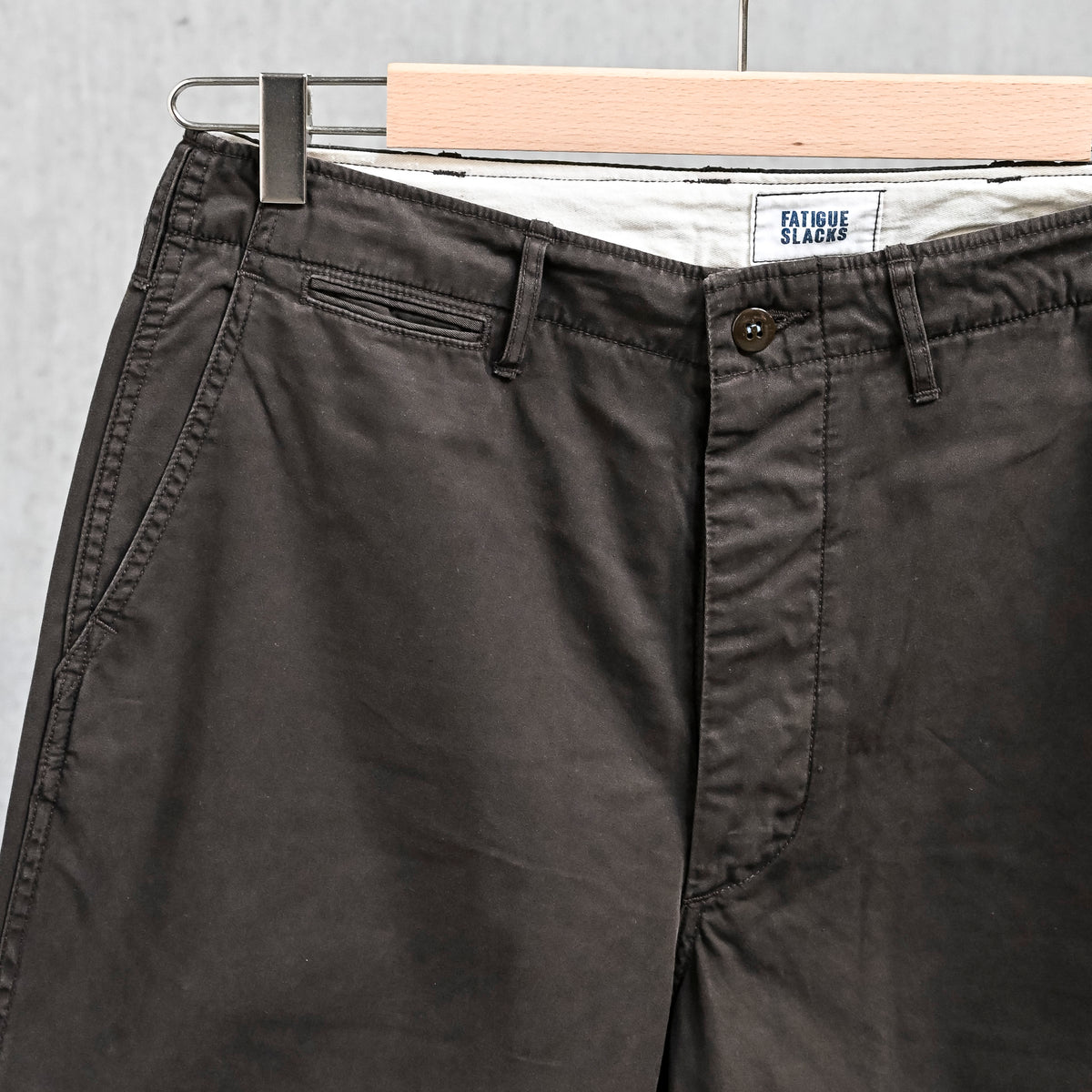 The Corona Utility FP031 M-41 Slacks 60/2 Gabardine "Bio Wash" Chocolate