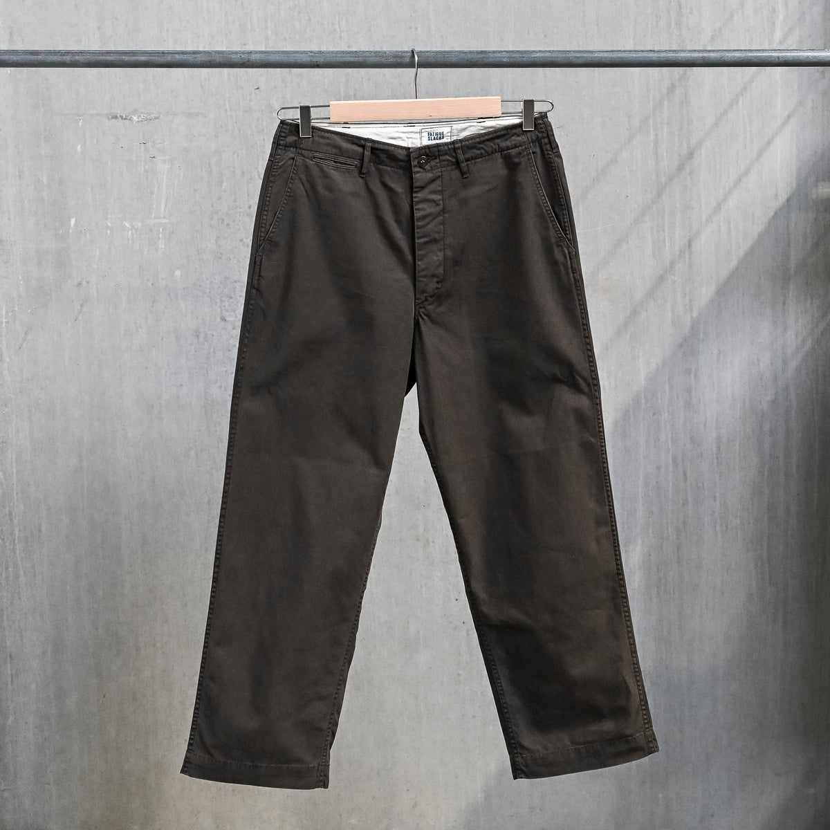 The Corona Utility FP031 M-41 Slacks 60/2 Gabardine "Bio Wash" Chocolate