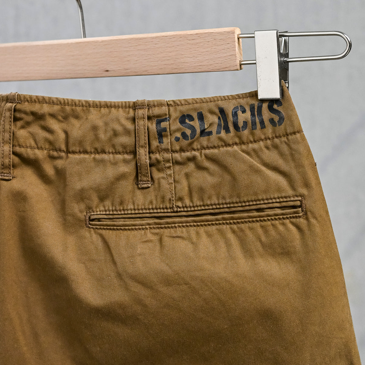 The Corona Utility FP031 M-41 Slacks 60/2 Gabardine "Bio Wash" Mocha