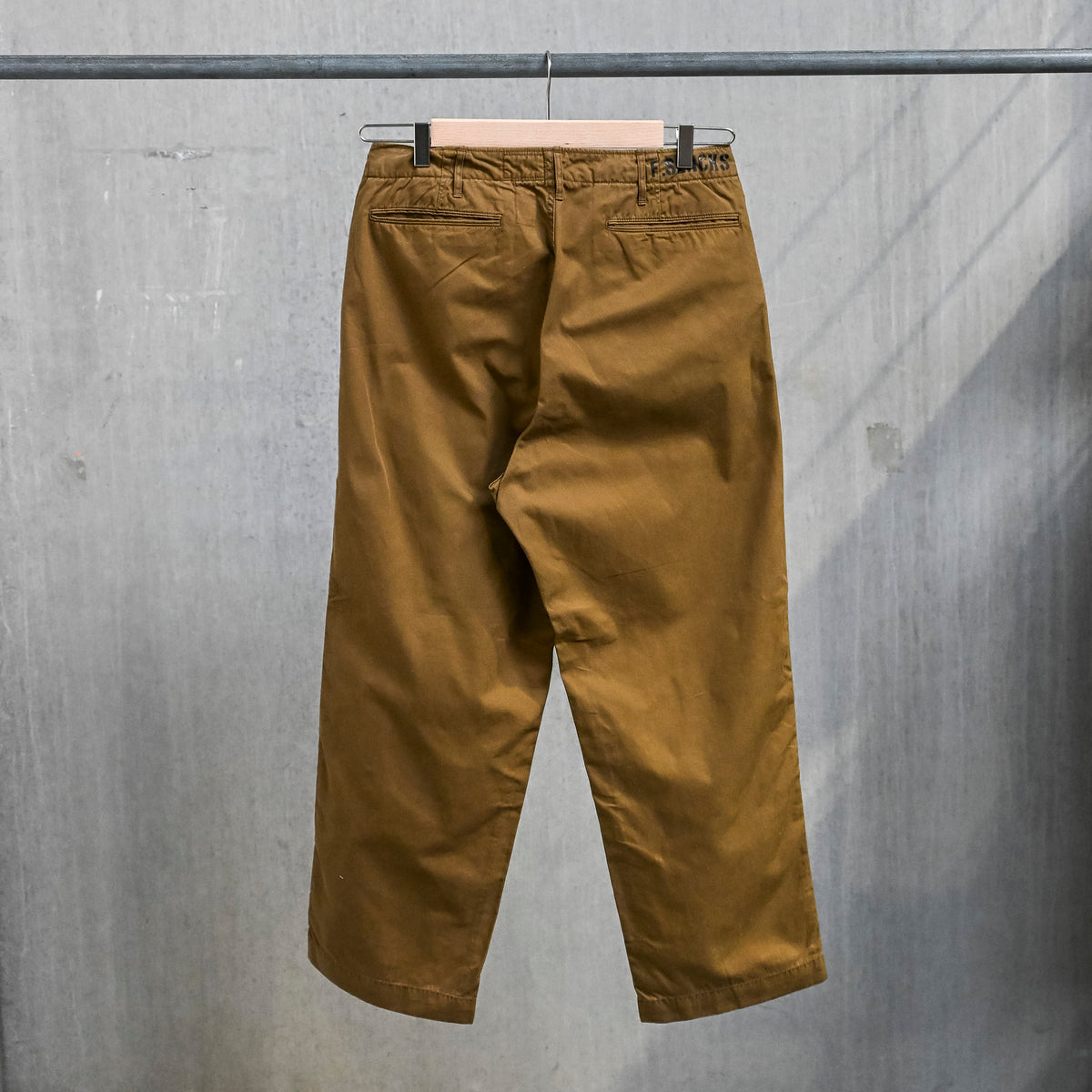 The Corona Utility FP031 M-41 Slacks 60/2 Gabardine "Bio Wash" Mocha