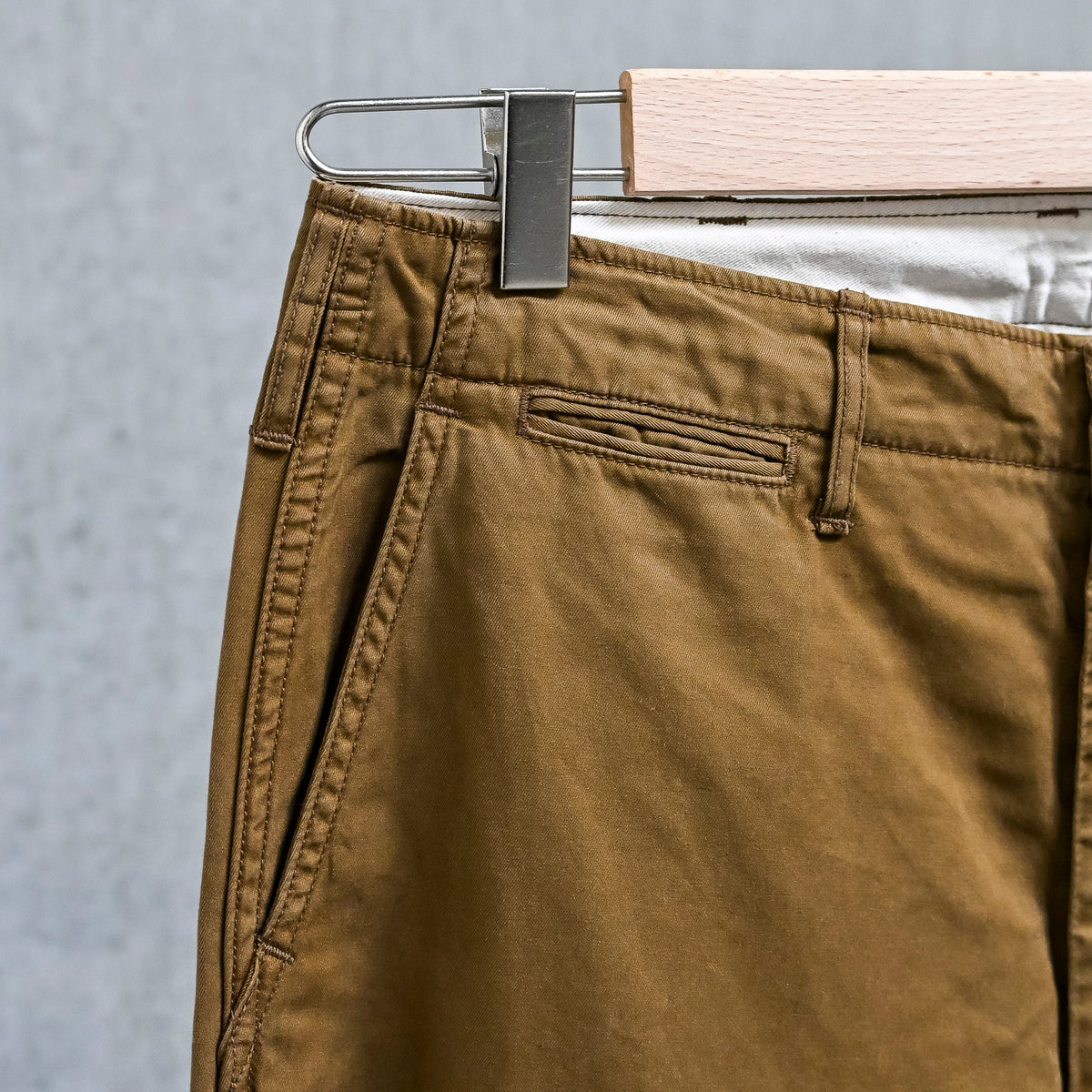 The Corona Utility FP031 M-41 Slacks 60/2 Gabardine "Bio Wash" Mocha