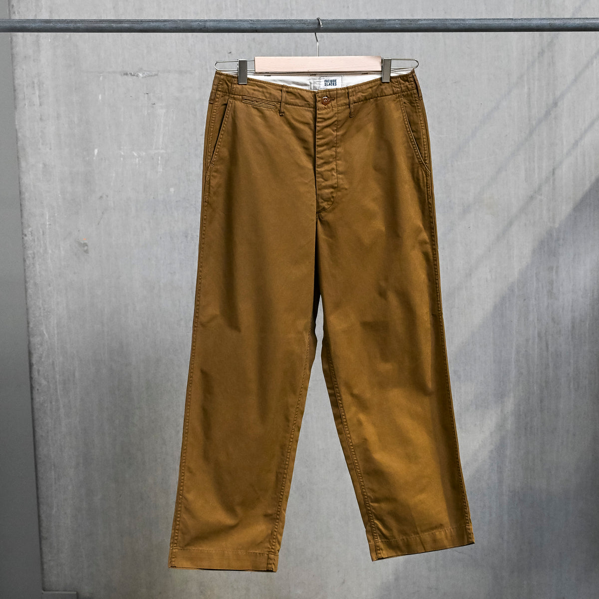 The Corona Utility FP031 M-41 Slacks 60/2 Gabardine "Bio Wash" Mocha