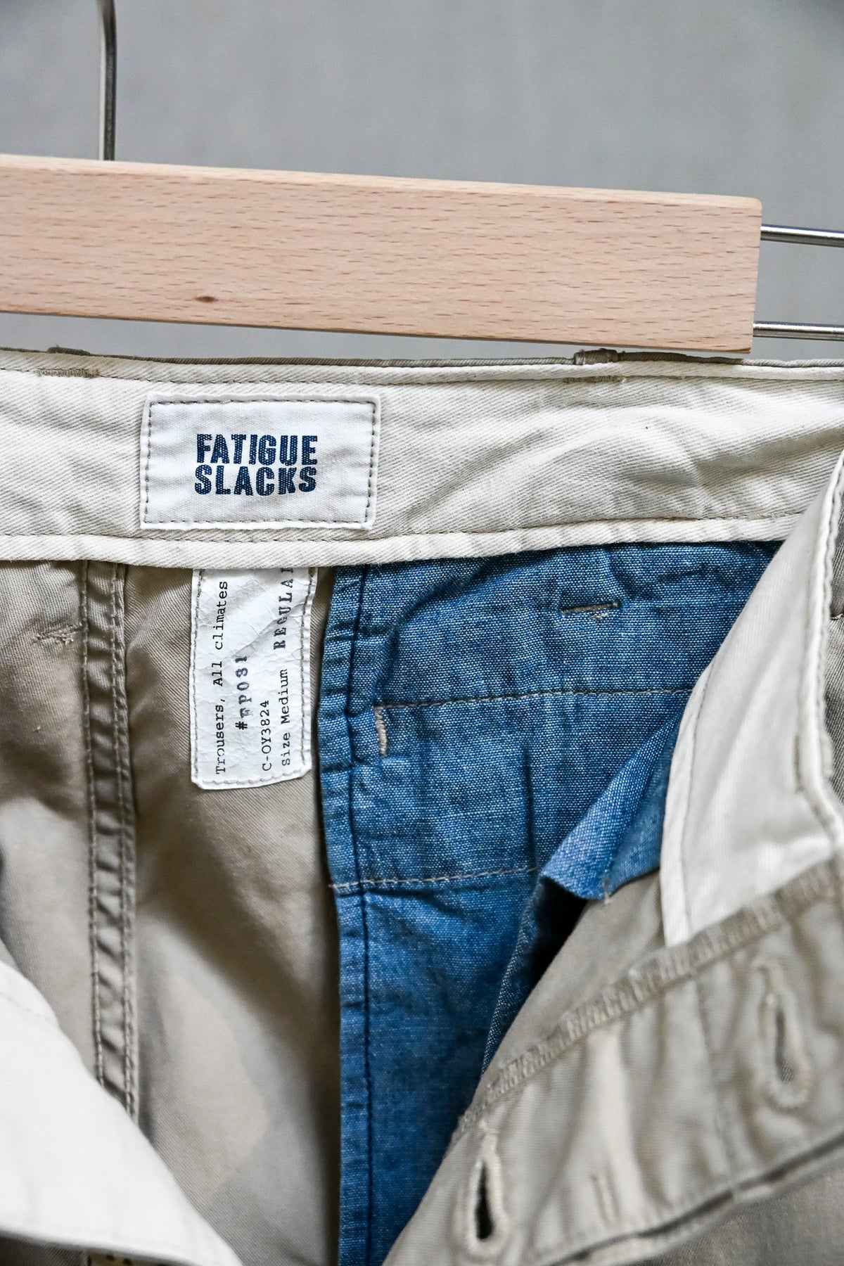 The Corona Utility FP031 M-41 Slacks 60/2 Gabardine "Bio Wash" Stone