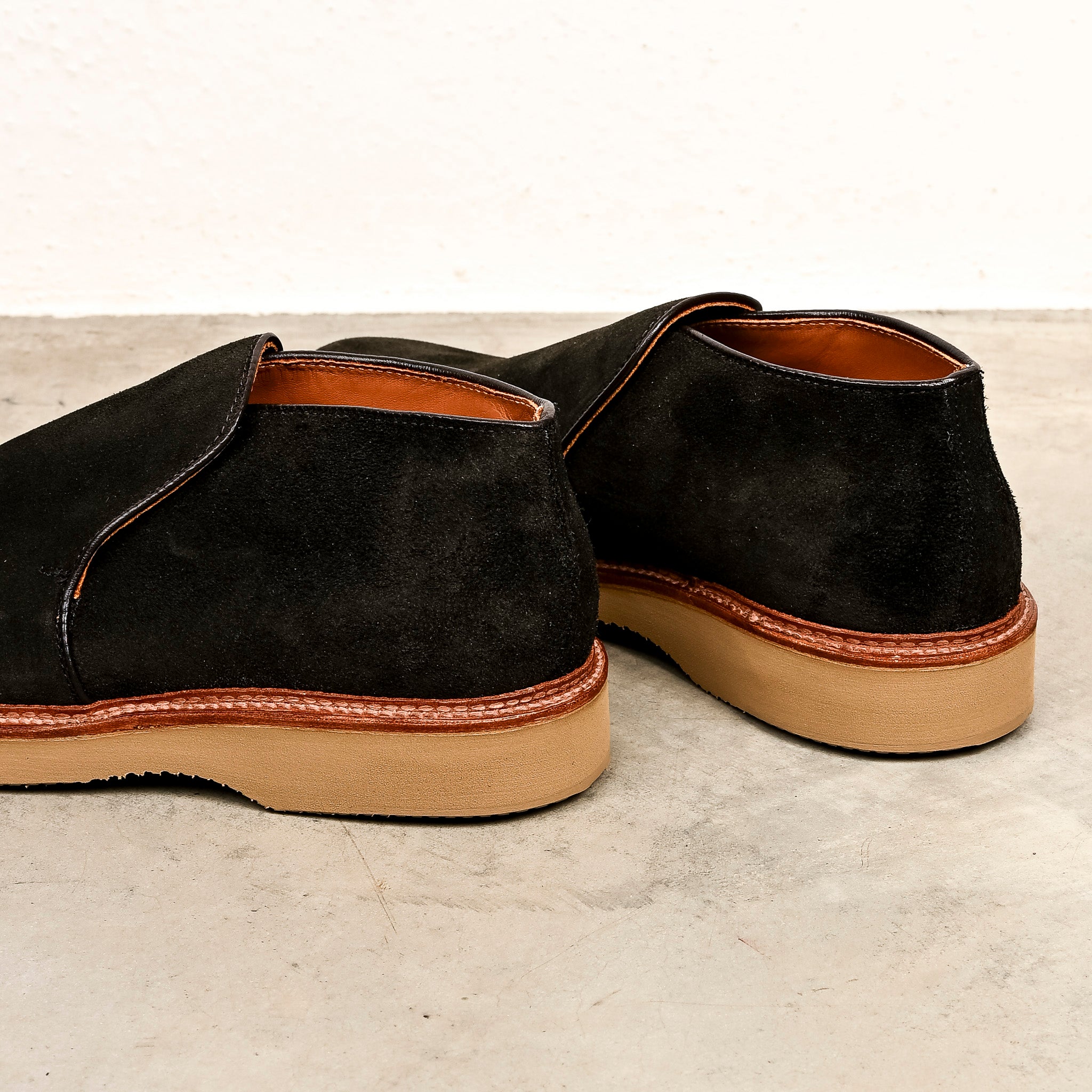 Alden x Frans Boone Slip-on Chukka Reversed Chamois Earth on Goodyear