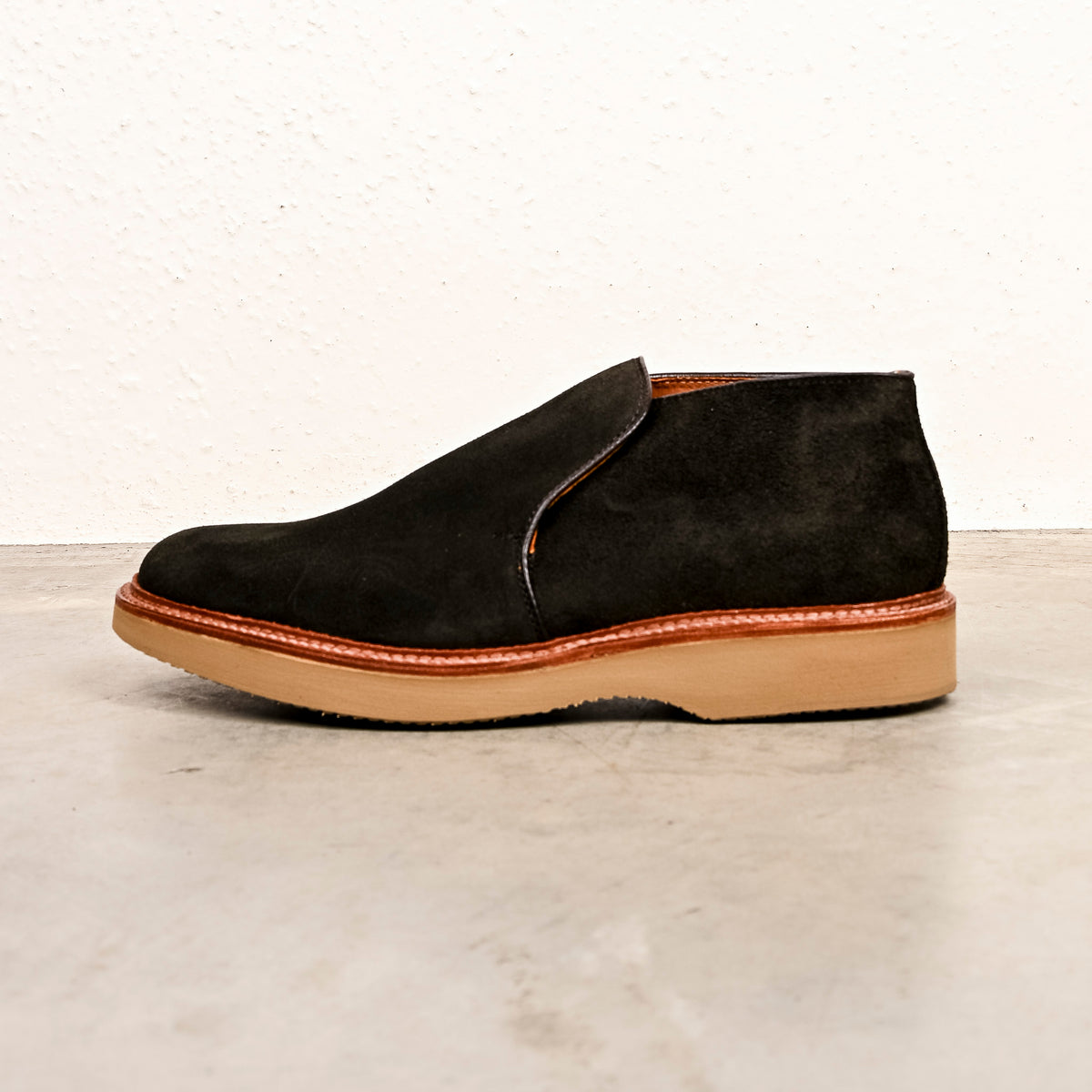 Alden x Frans Boone Slip-on Chukka Reversed Chamois Earth on Goodyear