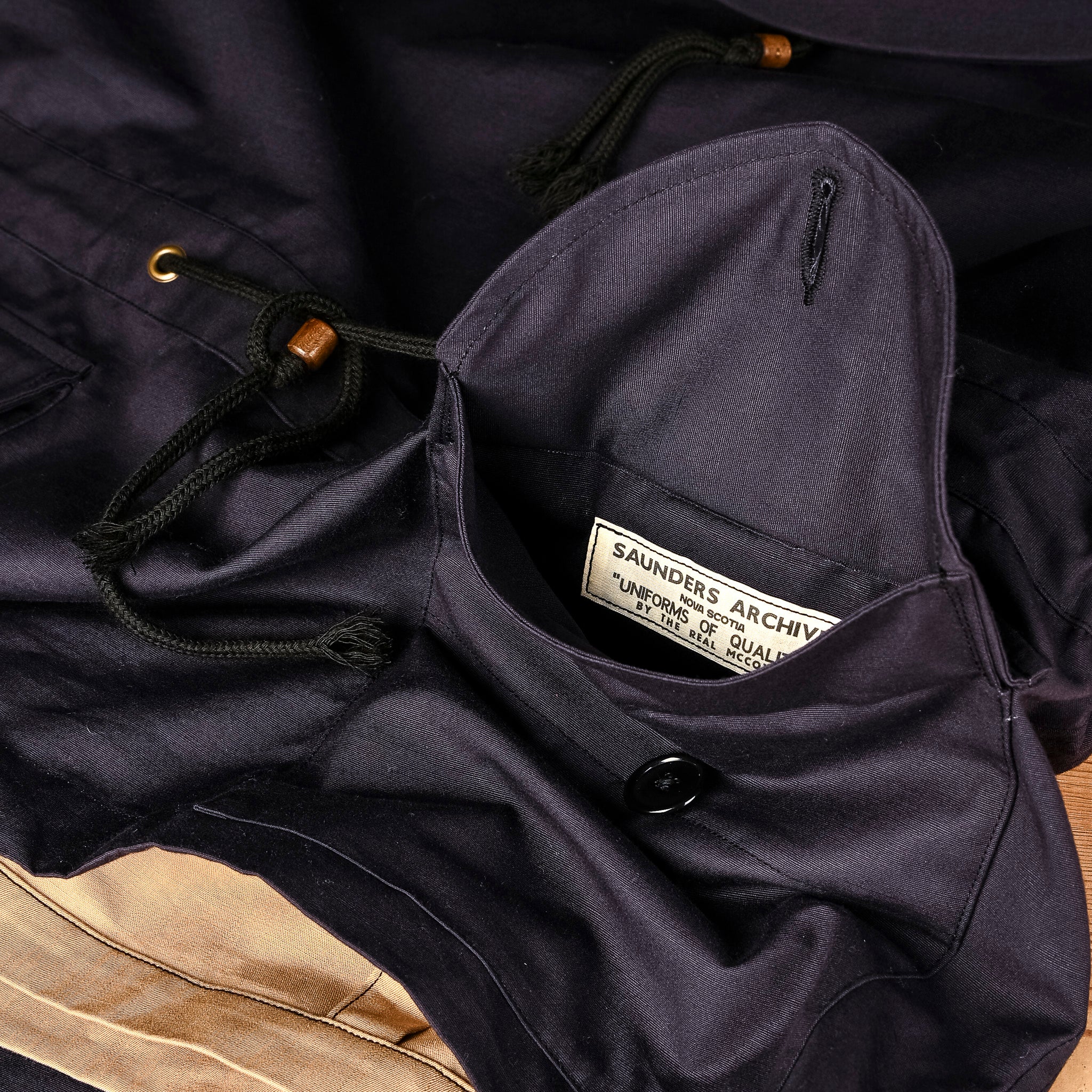 The Real McCoy's Royal Navy Windproof Deck Smock, 1st Pattern Navy