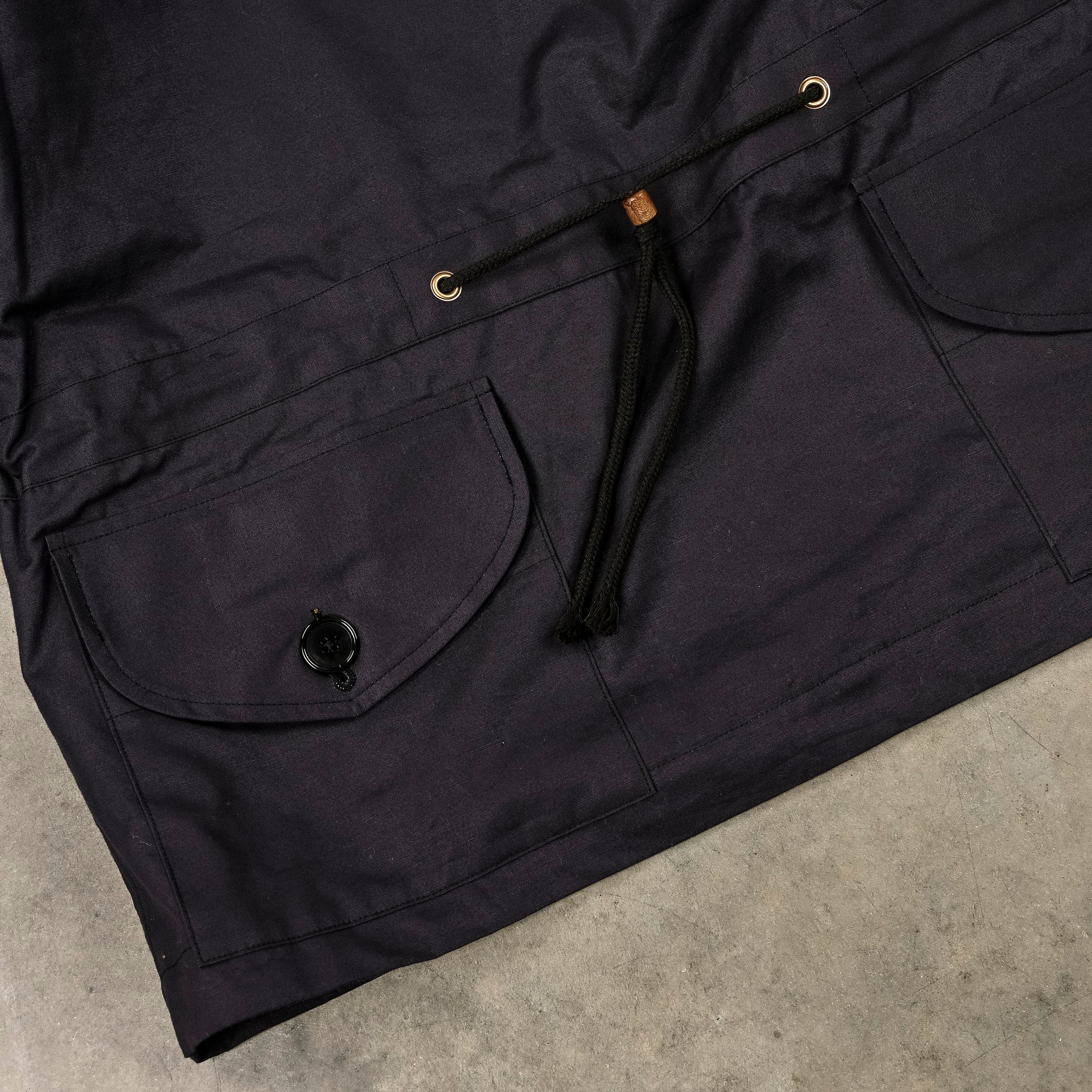 The Real McCoy's Royal Navy Windproof Deck Smock, 1st Pattern Navy