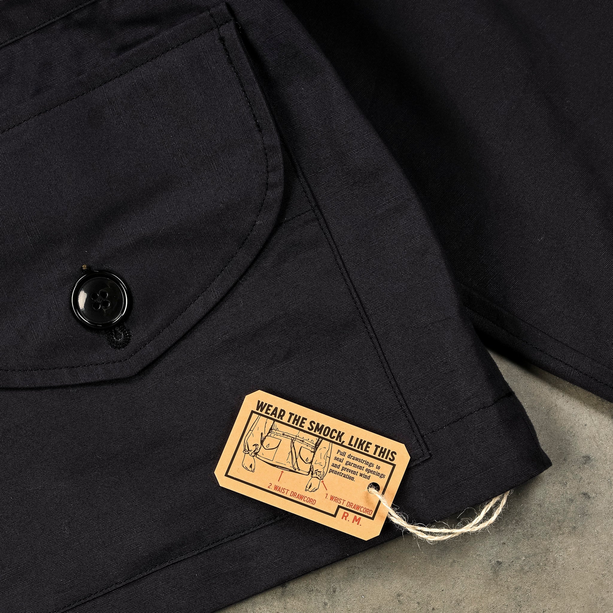 The Real McCoy's Royal Navy Windproof Deck Smock, 1st Pattern Navy