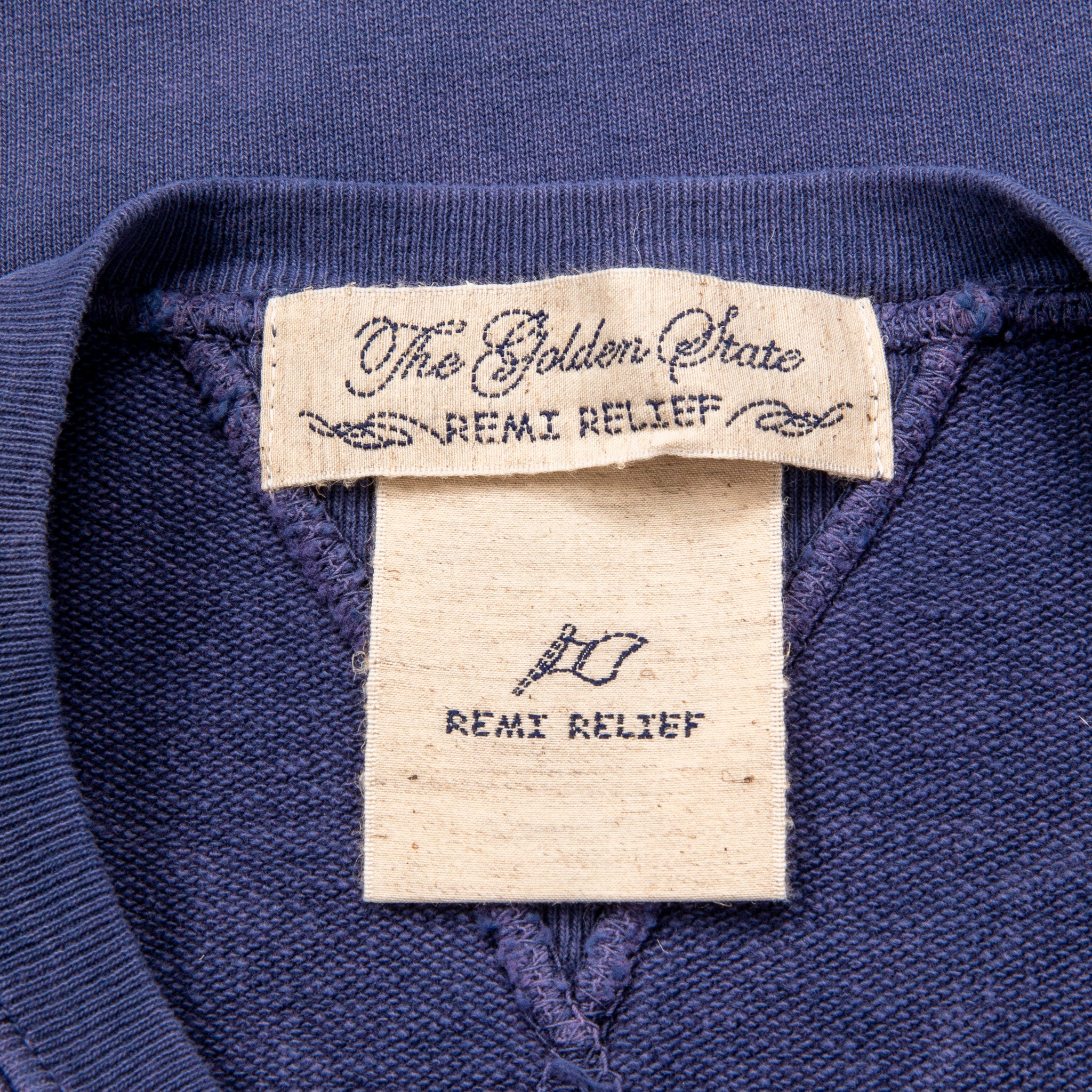 新品　アパルトモン　REMI RELIEF CREW NECK SWEAT Remi Relief Special Finish Crew Neck Navy Blue – Frans Boone