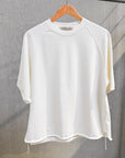 Remi Relief Raglan Short Sleeve Sweater Supima Cotton Off-White