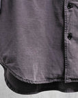 Remi Relief Wide Military Shirt S/S Charcoal