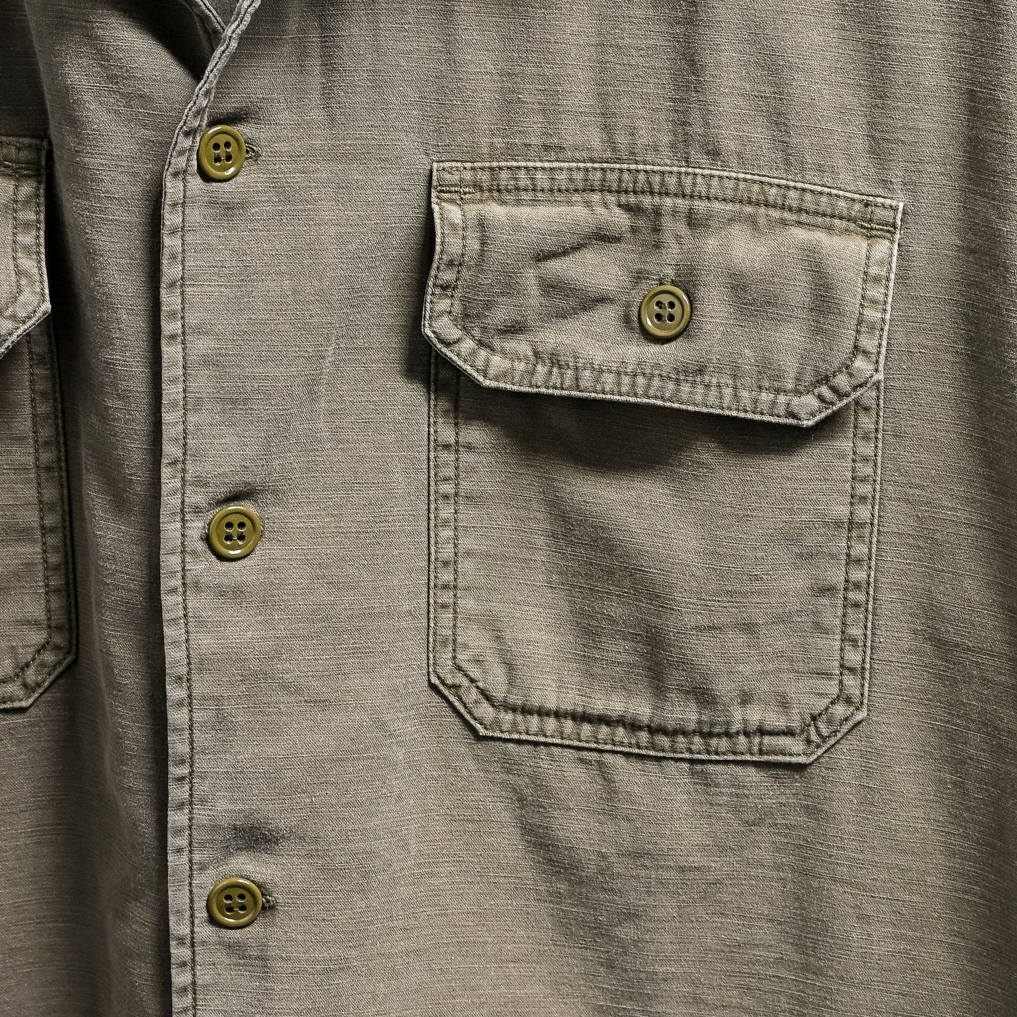 Remi Relief Wide Military Shirt S/S Khaki – Frans Boone Store