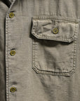 Remi Relief Wide Military Shirt S/S Khaki