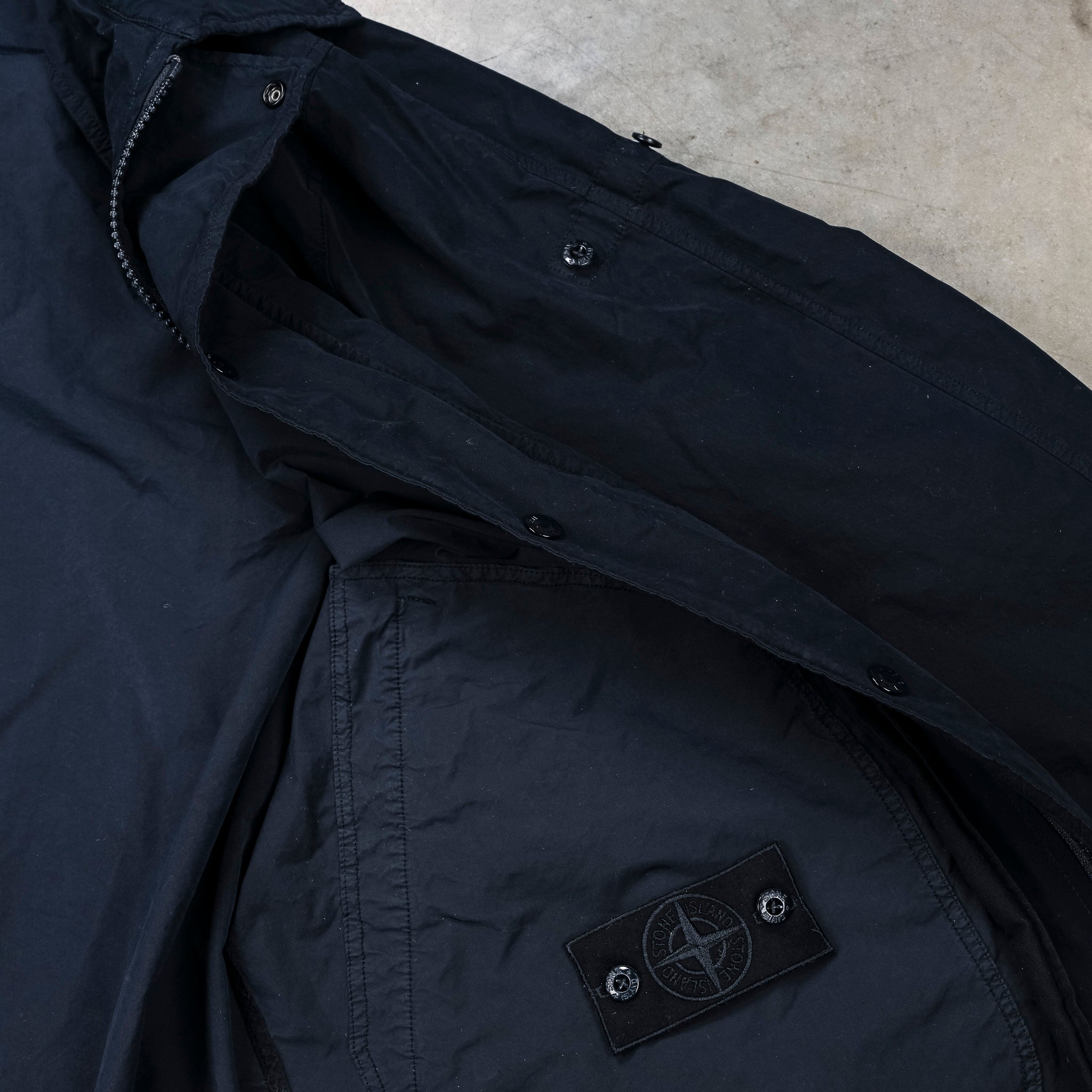 Stone Island Ghost David Light TC Car Coat Navy