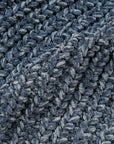 Stone Island Mouliné Cotton Chenille Beanie Steel Blue Melange