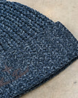 Stone Island Mouliné Cotton Chenille Beanie Steel Blue Melange