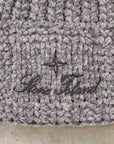 Stone Island Mouliné Cotton Chenille Beanie Grey Melange