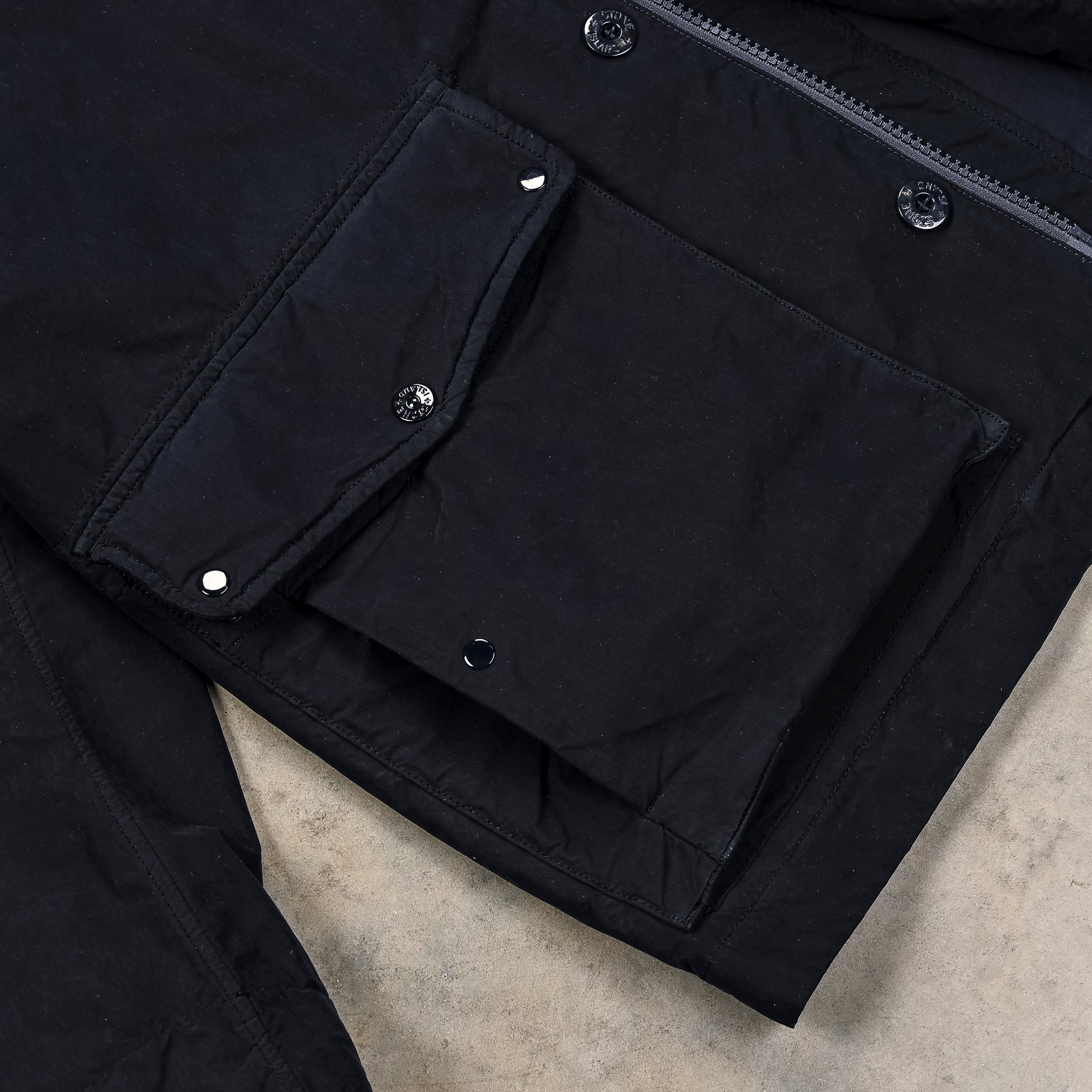 Stone Island Ghost Short Parka David Light-TC Navy