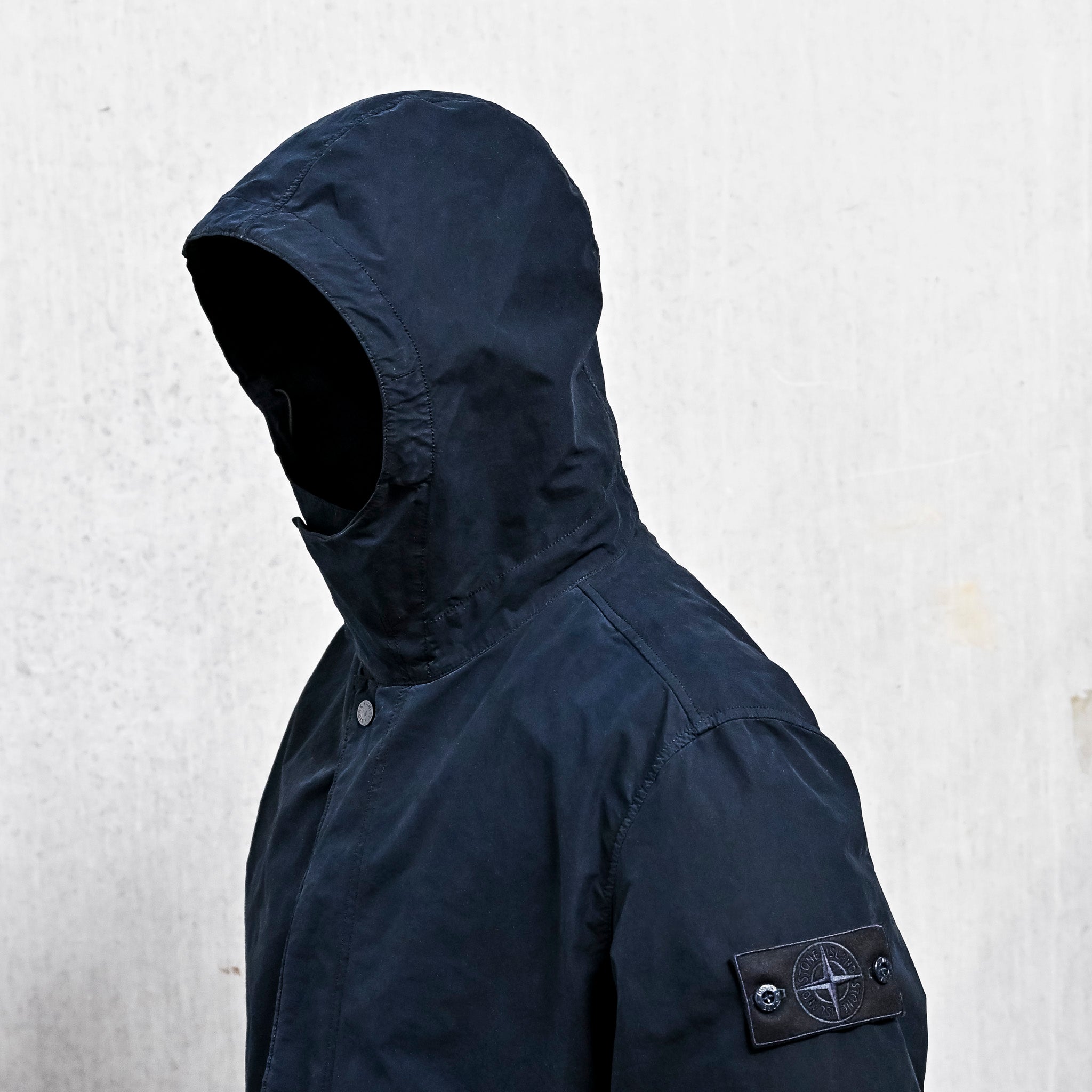 Stone Island Ghost Short Parka David Light-TC Navy