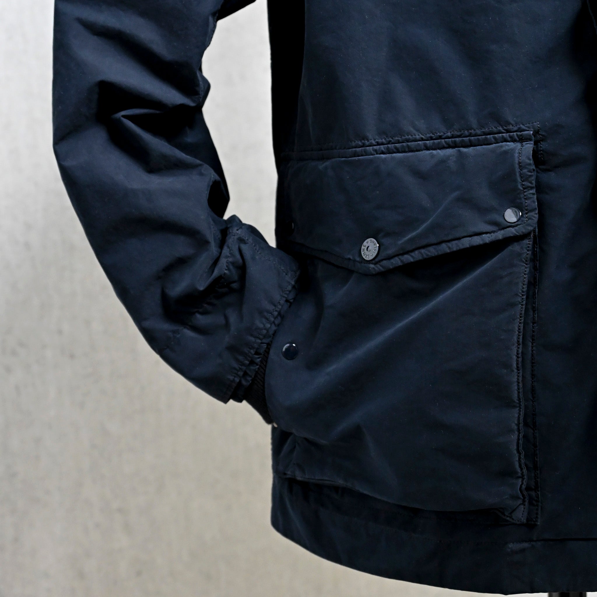 Stone Island Ghost Short Parka David Light-TC Navy