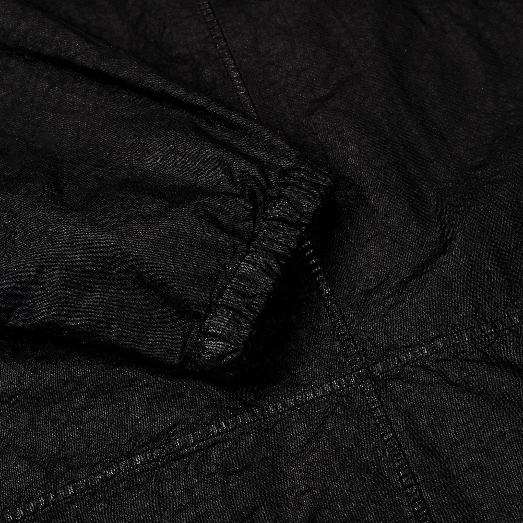 Stone Island Organic-Look Nylon Panama-TC Hooded Jacket Black
