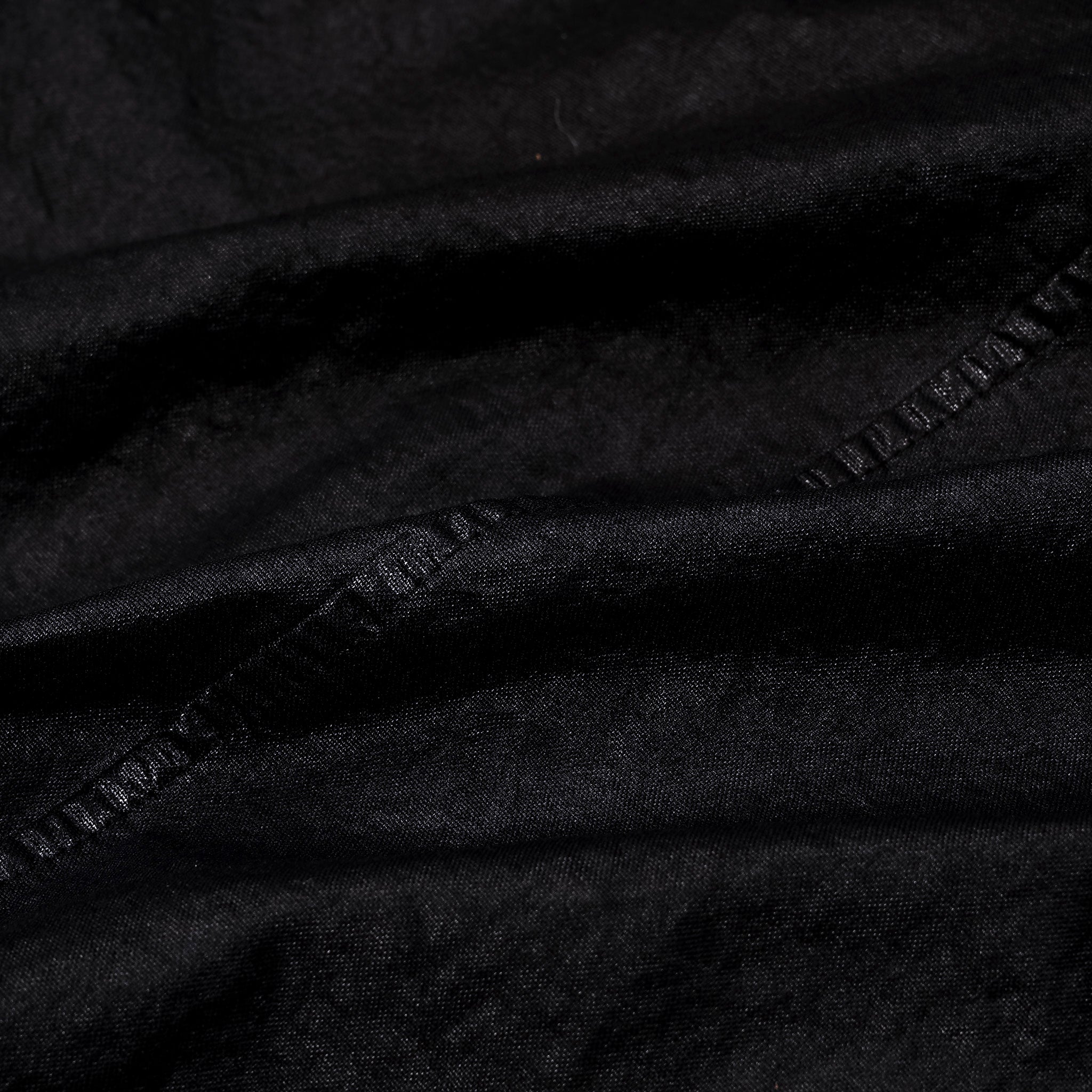 Stone Island Organic-Look Nylon Panama-TC Hooded Jacket Black