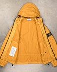 Stone Island Organic-Look Nylon Panama-TC Hooded Jacket Mustard