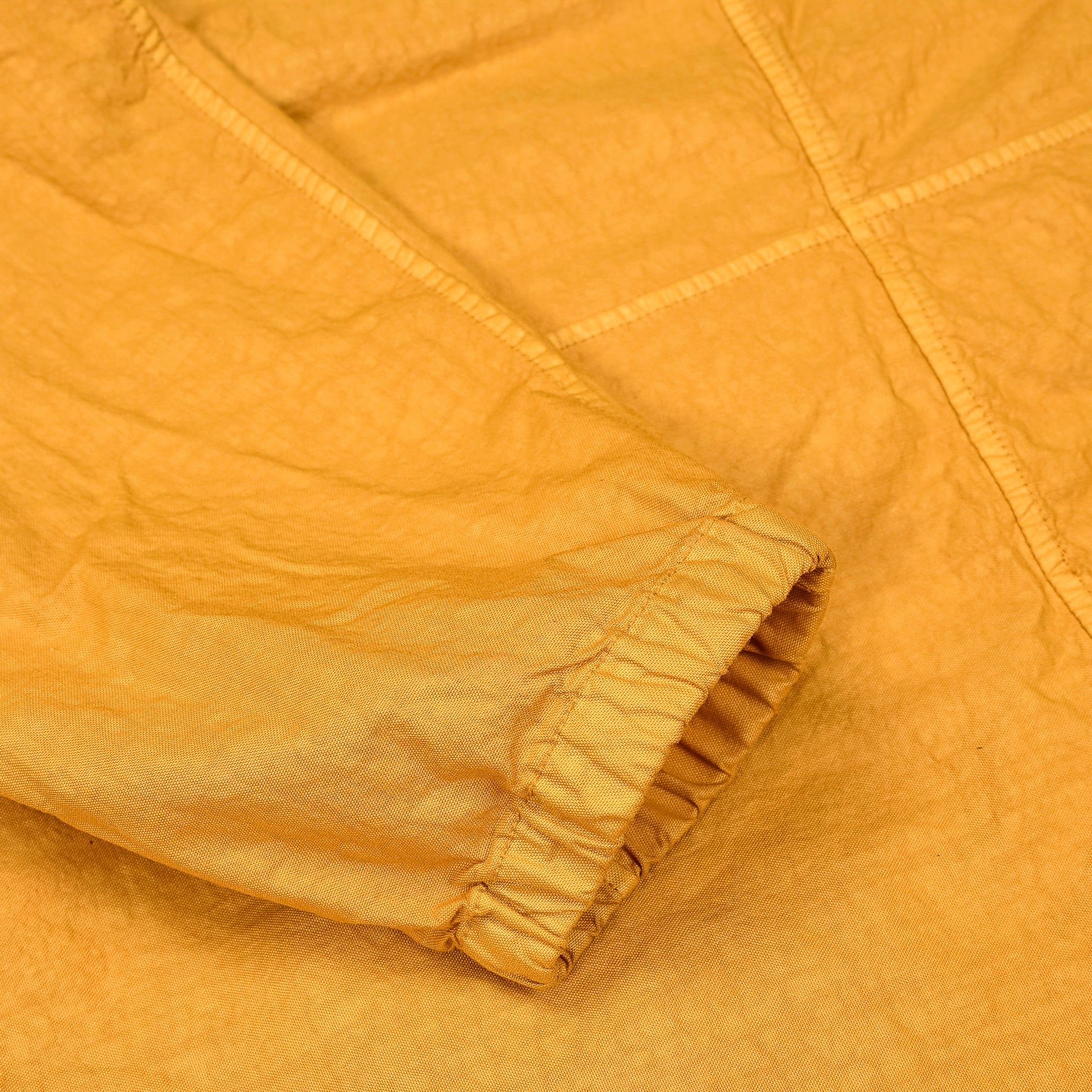 Stone Island Organic-Look Nylon Panama-TC Hooded Jacket Mustard