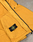 Stone Island Organic-Look Nylon Panama-TC Hooded Jacket Mustard