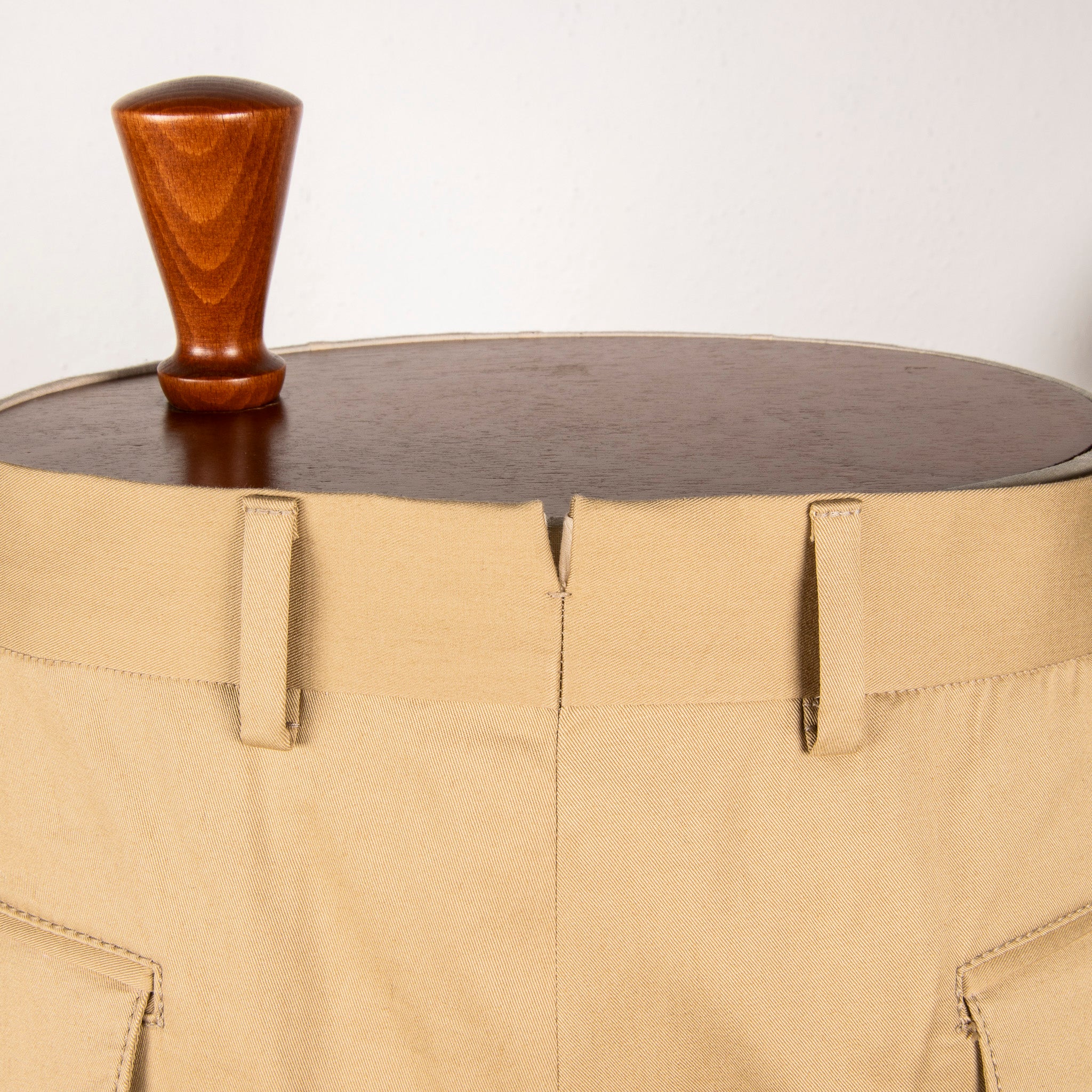 Caruso Pantaloni Cottone Stretch Beige Medio