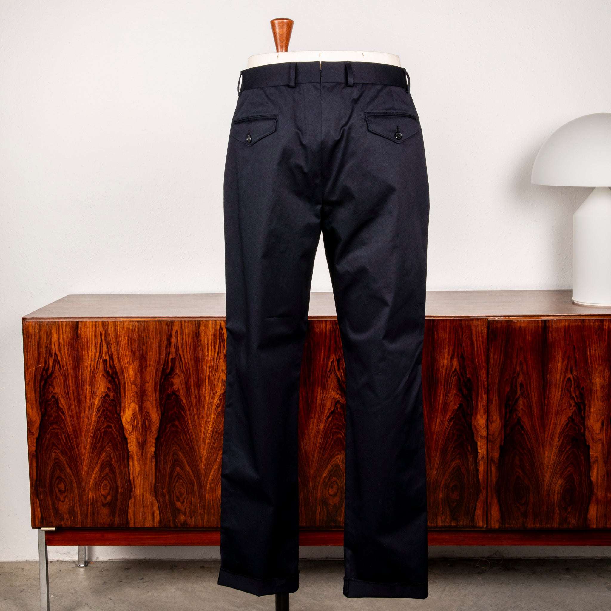 Caruso Pantaloni Cottone Stretch Blu Notte