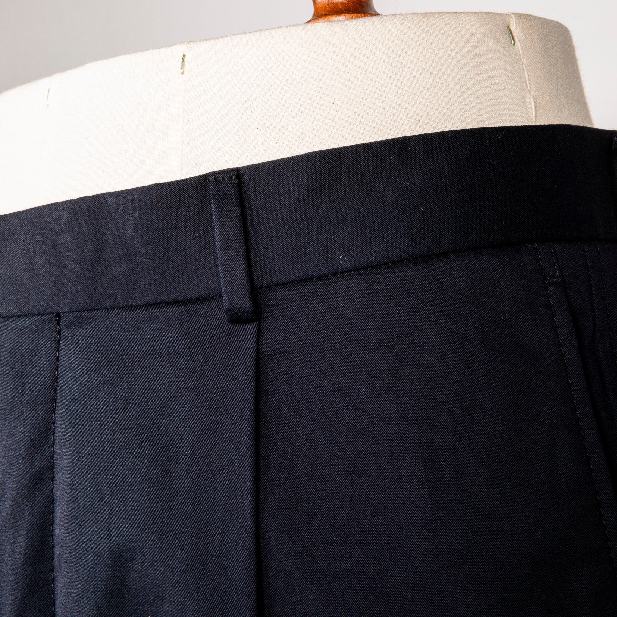 Caruso Pantaloni Cottone Stretch Blu Notte