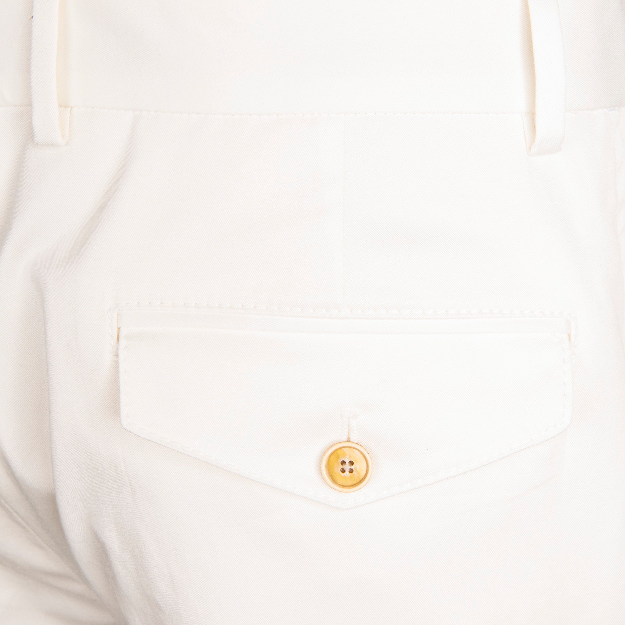 Caruso Pantaloni Cottone Stretch Bianco Sporco