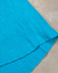 The Elder Statesman  @ Frans Boone Cashmere Striped Racing Crew Unisex Sweater Teal Yellow