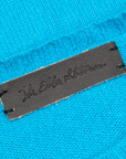 The Elder Statesman  @ Frans Boone Cashmere Striped Racing Crew Unisex Sweater Teal Yellow
