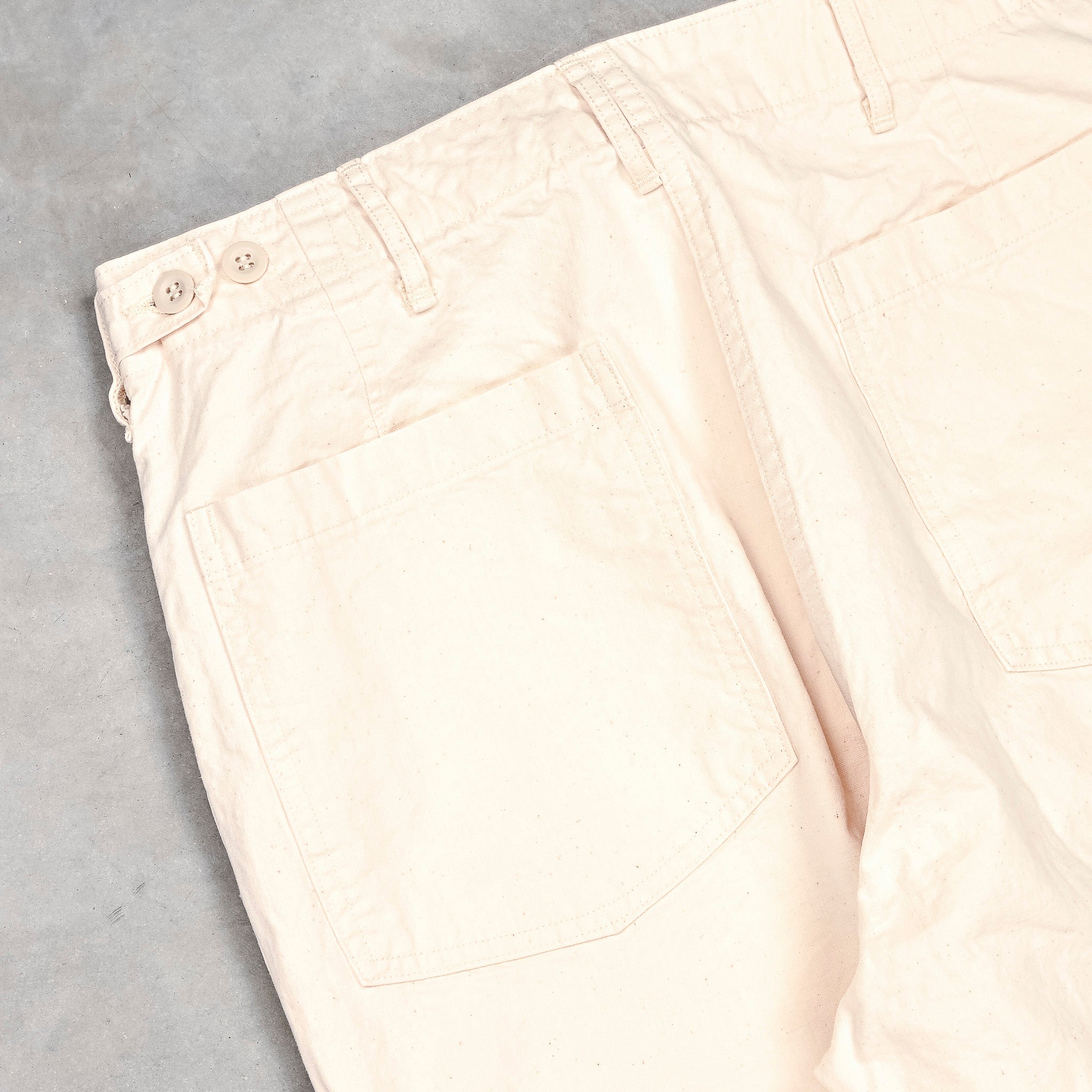 Orslow Summer Fatigue Pants Ecru
