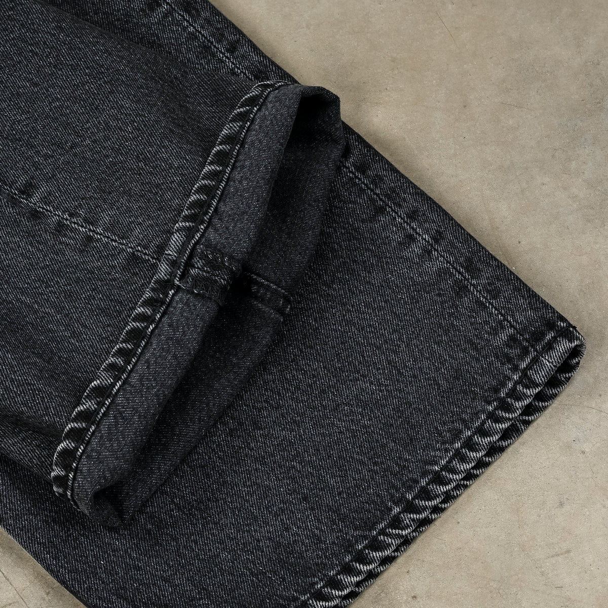 Orslow 100 Super Dad Fit Black Denim Stone