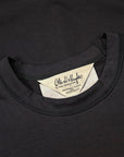Olde H & Daughter Suvin Cotton Plain Stitch Crew Neck S/S Ink Black