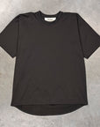 Olde H & Daughter Suvin Cotton Plain Stitch Crew Neck S/S Ink Black