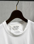 Olde H & Daughter Suvin Cotton Plain Stitch Crew Neck S/S Off-White