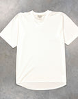 Olde H & Daughter Suvin Cotton Plain Stitch Crew Neck S/S Off-White
