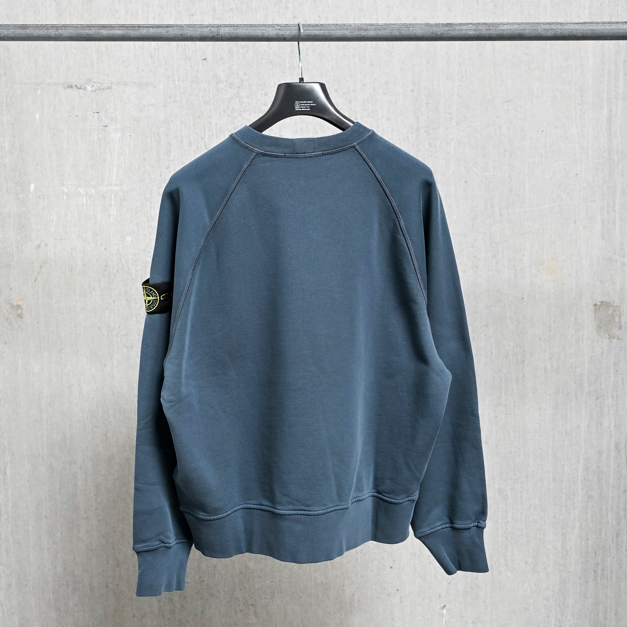 Stone Island Raglan Sweatshirt Oversized-Fit Slate Blue