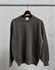 Orslow Simple Crew Neck Sweater Crafted In Japan Brown